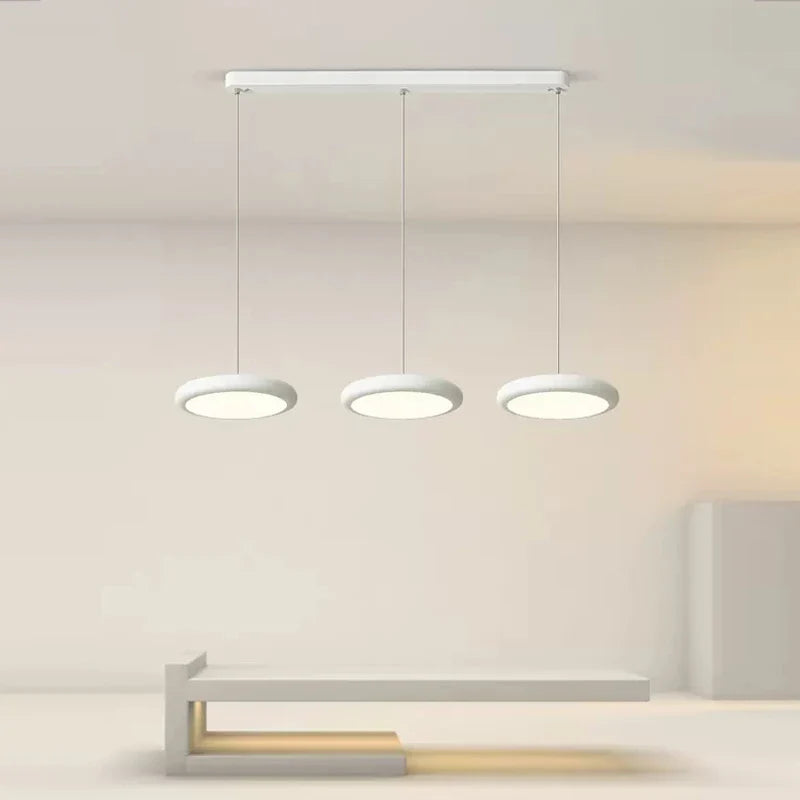 Lustre LED Nordique Vert 1-3 Tête Disque Suspension - Luminaire Design pour Salon, Chambre, Cuisine - Décor Maison