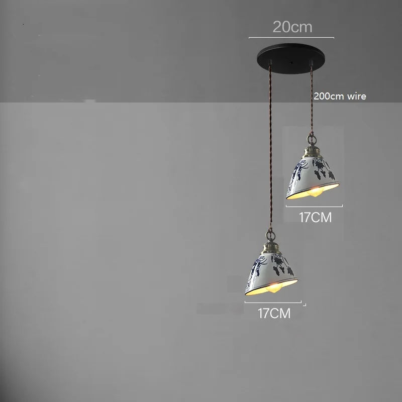 Suspension LED en céramique contemporaine minimaliste