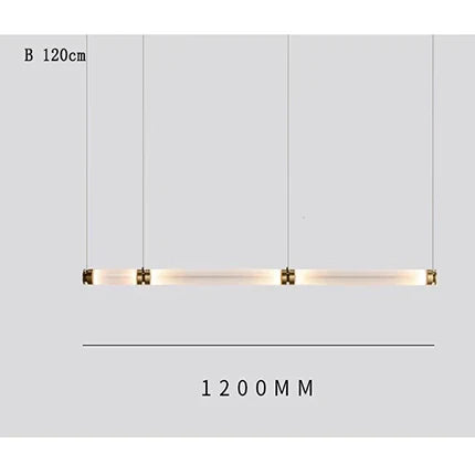 Suspension LED nordique en verre de luxe