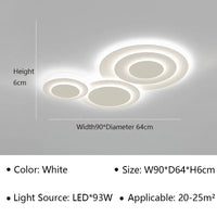 Plafonnier LED minimaliste au design contemporain