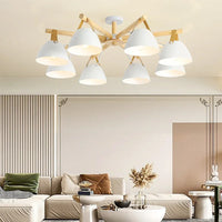 Lustre LED Nordique en Bois Premium