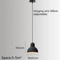 Suspension Industrielle Rétro Luminaire LED Nordique pour Bar Salle À Manger Chambre