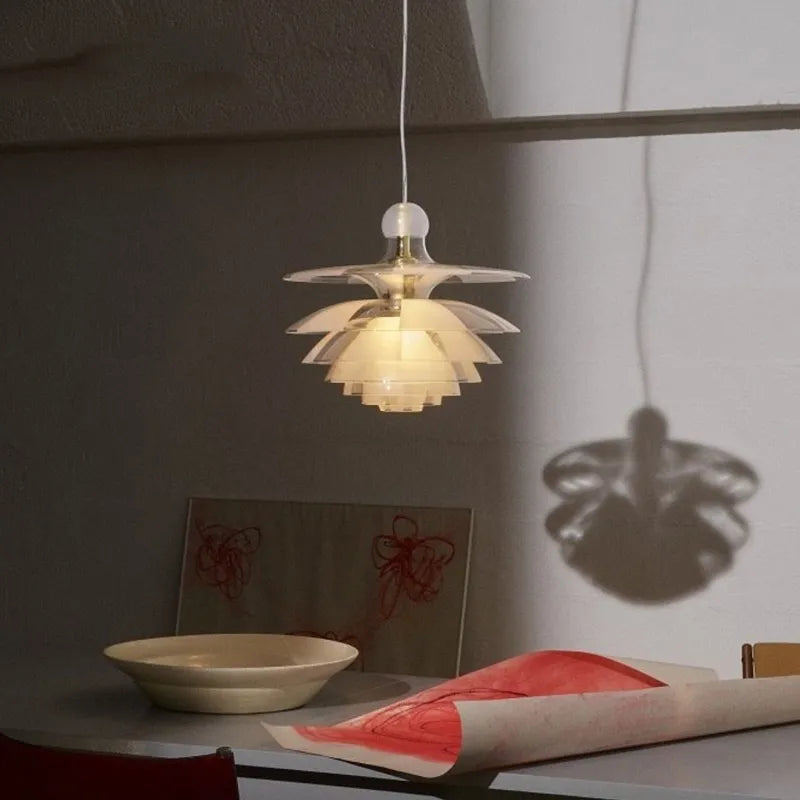 Lustre Pomme de Pin Acrylique Design Danois