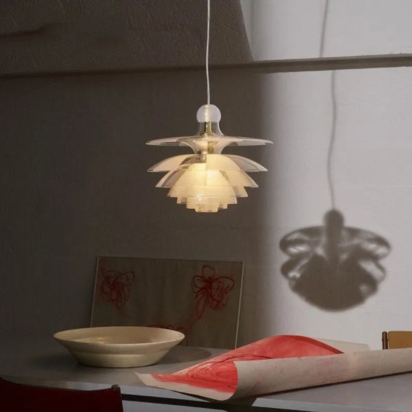 Lustre Pomme de Pin Acrylique Design Danois