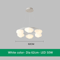 Lustre nuage vert télécommandé pour salle à manger