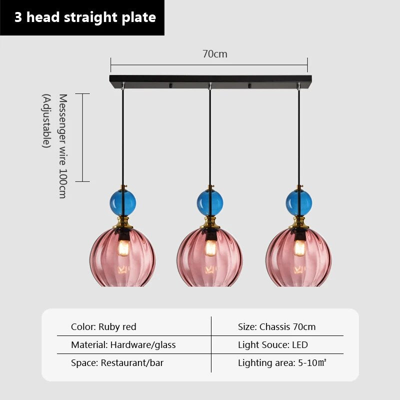 Suspension Bonbon en Verre pour une Déco Lumineuse
