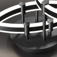 Plafonnier LED intelligent nordique pour une décoration de maison moderne.