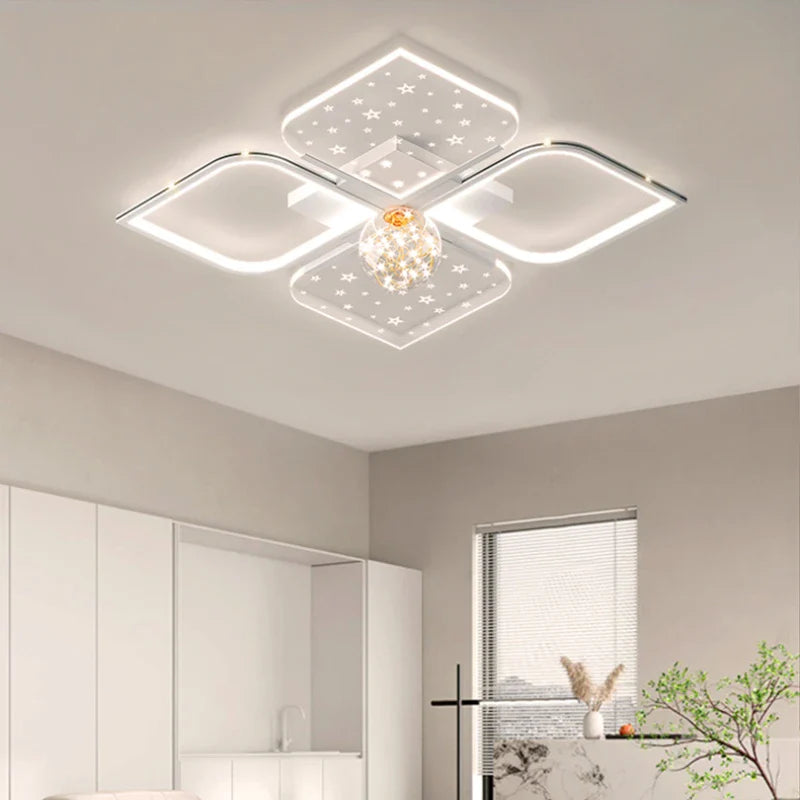 Lustre LED Modern Starry Sky Grass Blades Interior Lightning