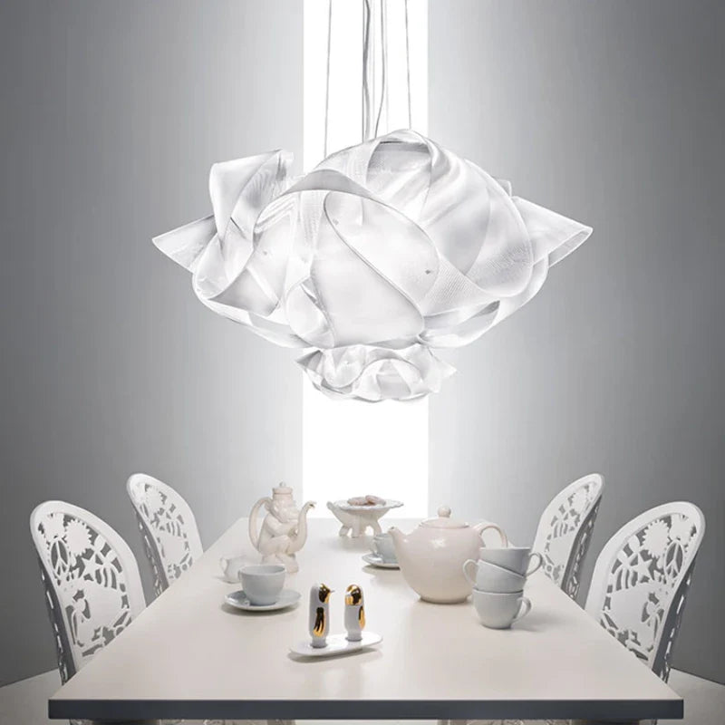 Suspension Fabula Blanche : Un Design Italien Épuré