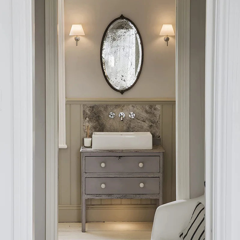 Applique murale nordique minimaliste en tissu et fer pour les hôtels de charme
