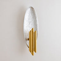 Applique murale LED ovale dorée Avery.