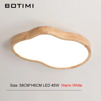 Plafonnier LED Bois Moderne