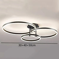 Plafonnier LED intelligent nordique pour une décoration de maison moderne.