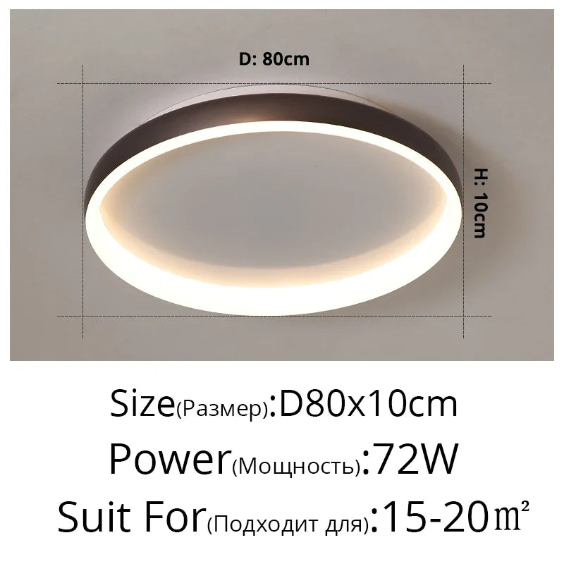 Lustre LED Design Moderne pour Éclairage Intérieur