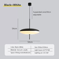 Suspensions "Modern UFO" noires et blanches
