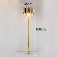 Applique murale LED en cristal doré de style moderne