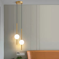 Lustre en verre nordique pour suspension lumineuse - Salle à manger, chambre, restaurant et bar.