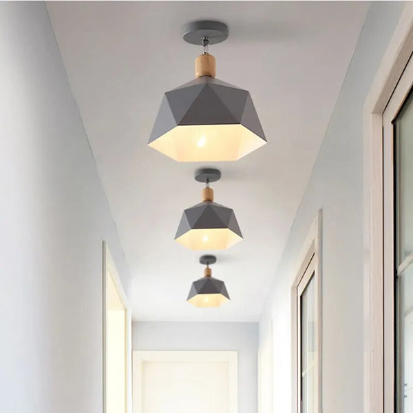 Plafonnier LED Nordico en Bois - Éclairage Moderne