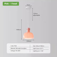 Luminaire décoratif d'intérieur : Lampe suspendue médiévale en verre