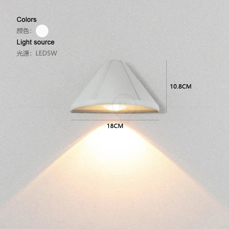 Applique murale LED étanche pour intérieur et extérieur, lumière IP65