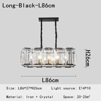 Nouveau lustre de restaurant avec variété de cristaux prestige