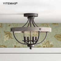 Lustre de plafond semi-encastré élégant