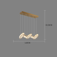Lustre de maison moderne: Éclairage de plafond LED en cristal