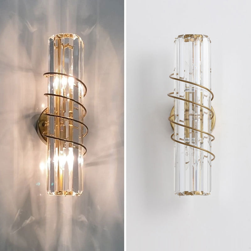 Applique murale dorée en cristal "Luxury Design"