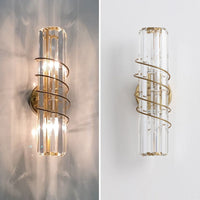 Applique murale dorée en cristal "Luxury Design"
