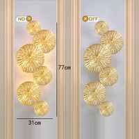Applique Murale LED Dorée Élégante - Style Moderne pour Décoration d'Intérieur