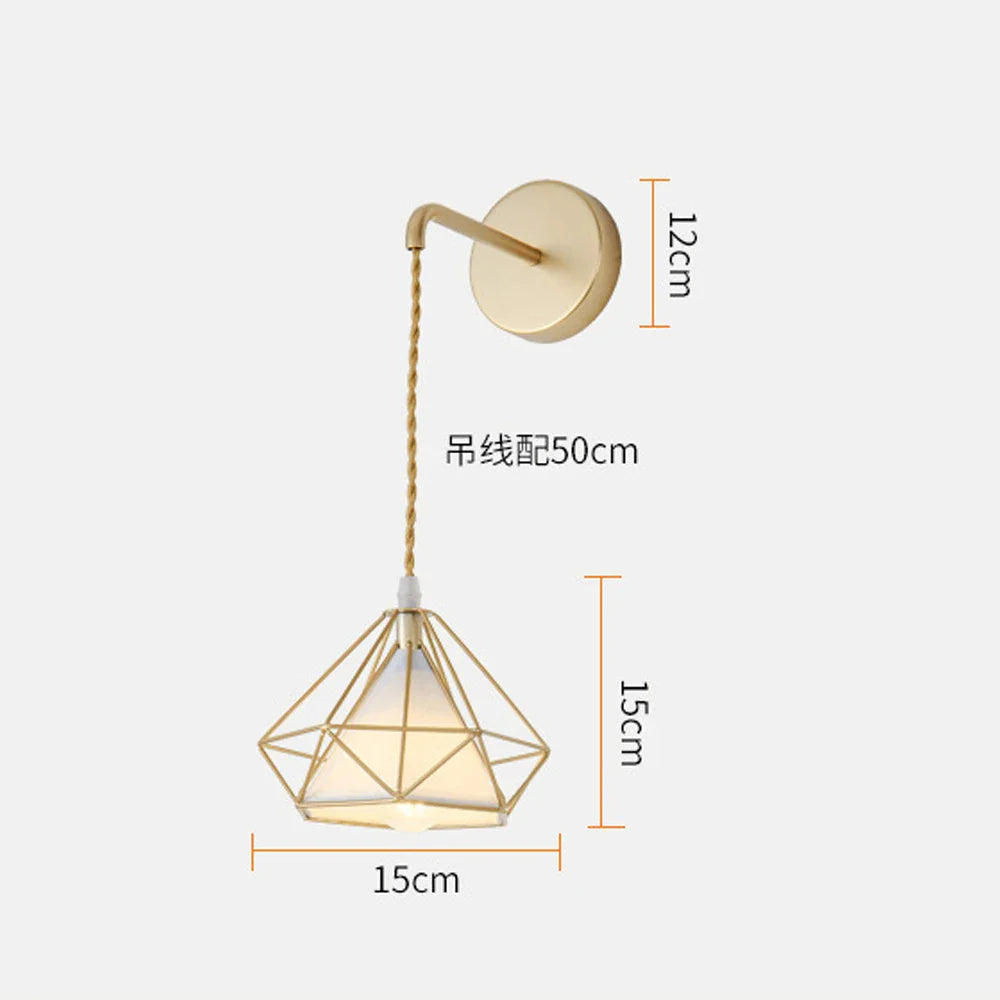 Applique murale chambre lampe de chevet nordique moderne