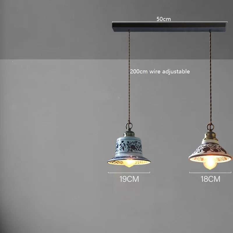 Suspension LED en céramique contemporaine minimaliste