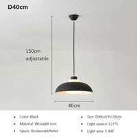 Suspension LED nordique minimaliste à tête unique - Design Scandinave