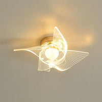 Plafonnier LED Doré Nordic Brand, Acrylique Moderne