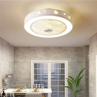 Ventilateur de plafond moderne avec éclairage LED et télécommande intégrée