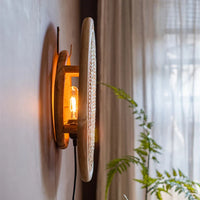 Applique murale en rotin et bois de bambou japonais - Collection ZenHouse