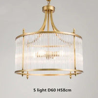 Lustre Moderne en Cuivre avec Tubes de Verre - 2 Modèles Exclusifs