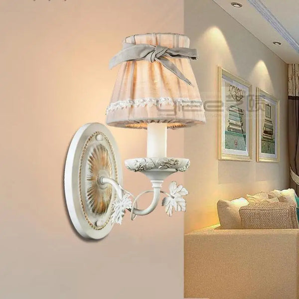 Applique murale LED "Pastorale Américaine" avec Nœud Décoration Nordique