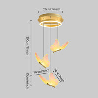 Suspension LED moderne en acrylique avec 3 couleurs - LuminaBloc™