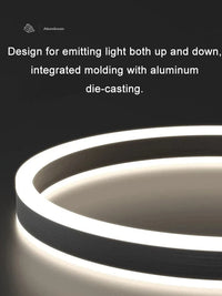 Lustre LED en Acrylique avec Éclairage Haut et Bas