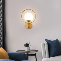 Applique murale moderne double anneaux Miros