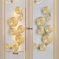 Applique Murale LED Dorée Élégante - Style Moderne pour Décoration d'Intérieur