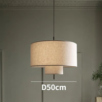 Suspension Art en lin pour un style nordique et moderne