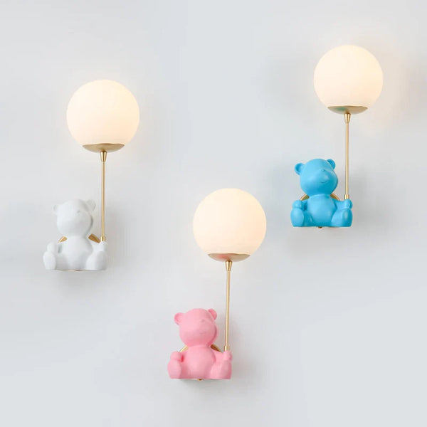 Applique murale Ours Pull-switch