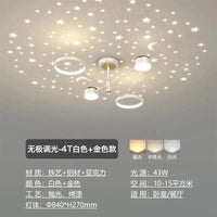 Lustre romantique étoilé moderne à 6 lumières créatif 2024 - Collection Stella Glow