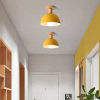 Plafonnier Bois Nordique LED Circulaire.