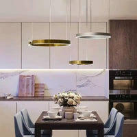 Lustre Anneau Nordique LED Réglable pour Salle à Manger - Collection Maison Luminaires