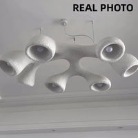 Lustre LED de style Wabi-Sabi japonais pour villa clubhouse duplex