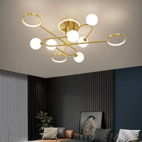 Lustre LED Moderne en Verre Suspendu - Livraison Directe
