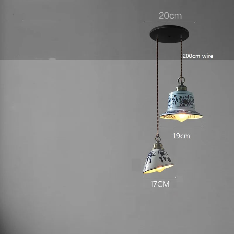Suspension LED en céramique contemporaine minimaliste